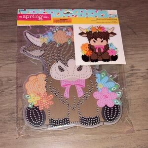 🆕💜 Hobby Lobby Cow Diamond Painting Kit| Spring Farm Decor